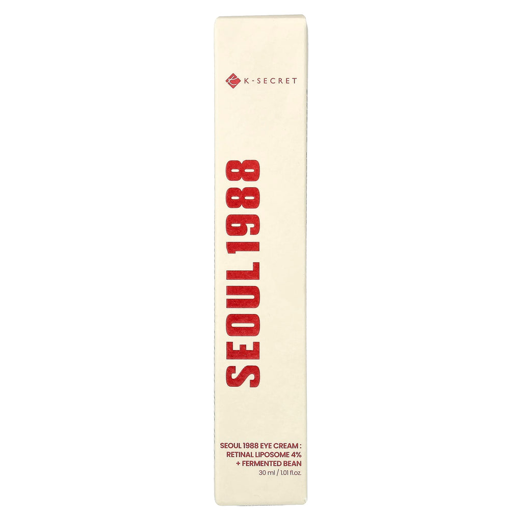 KSECRET Seoul 1988 Eye Cream – Crème Contour des Yeux au Rétinal Liposome 4% & Haricot Fermenté | Anti-Rides & Anti-Cernes | K-Beauty Maroc
