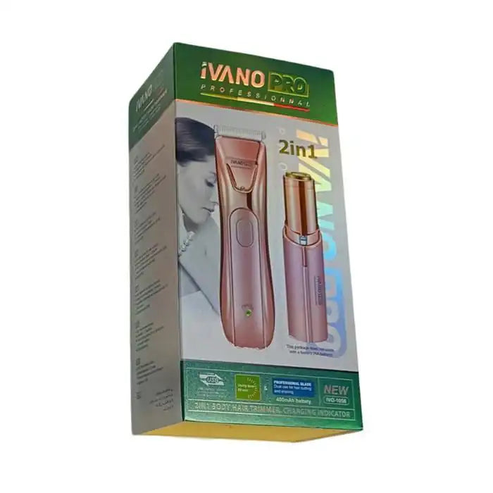 IVANO PRO TONDEUSE 2-EN-1 CORPS & VISAGE IVO-1058