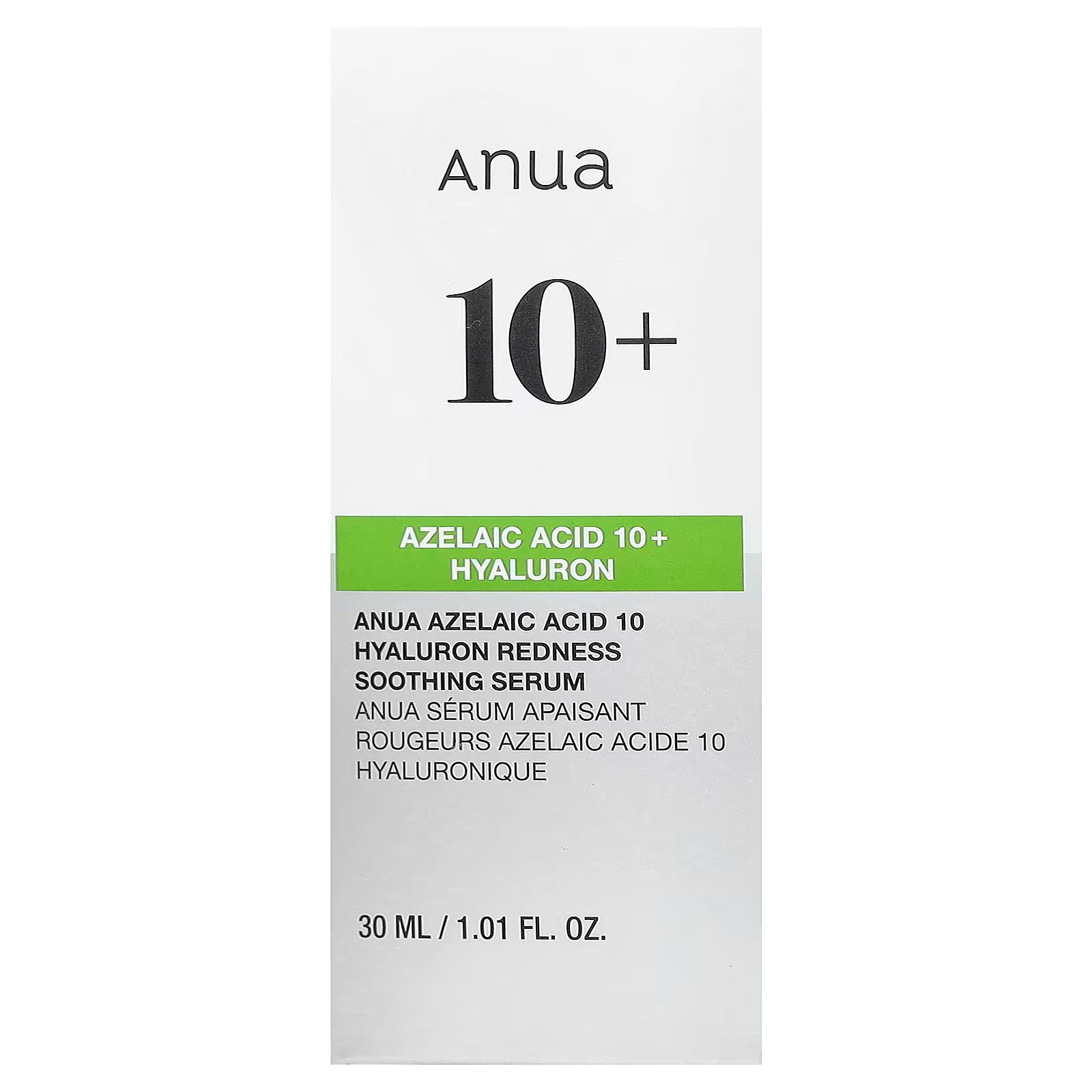 Anua - Azelaic Acid 10 Hyaluron Redness Soothing Serum - Sérum apaisant anti-rougeurs