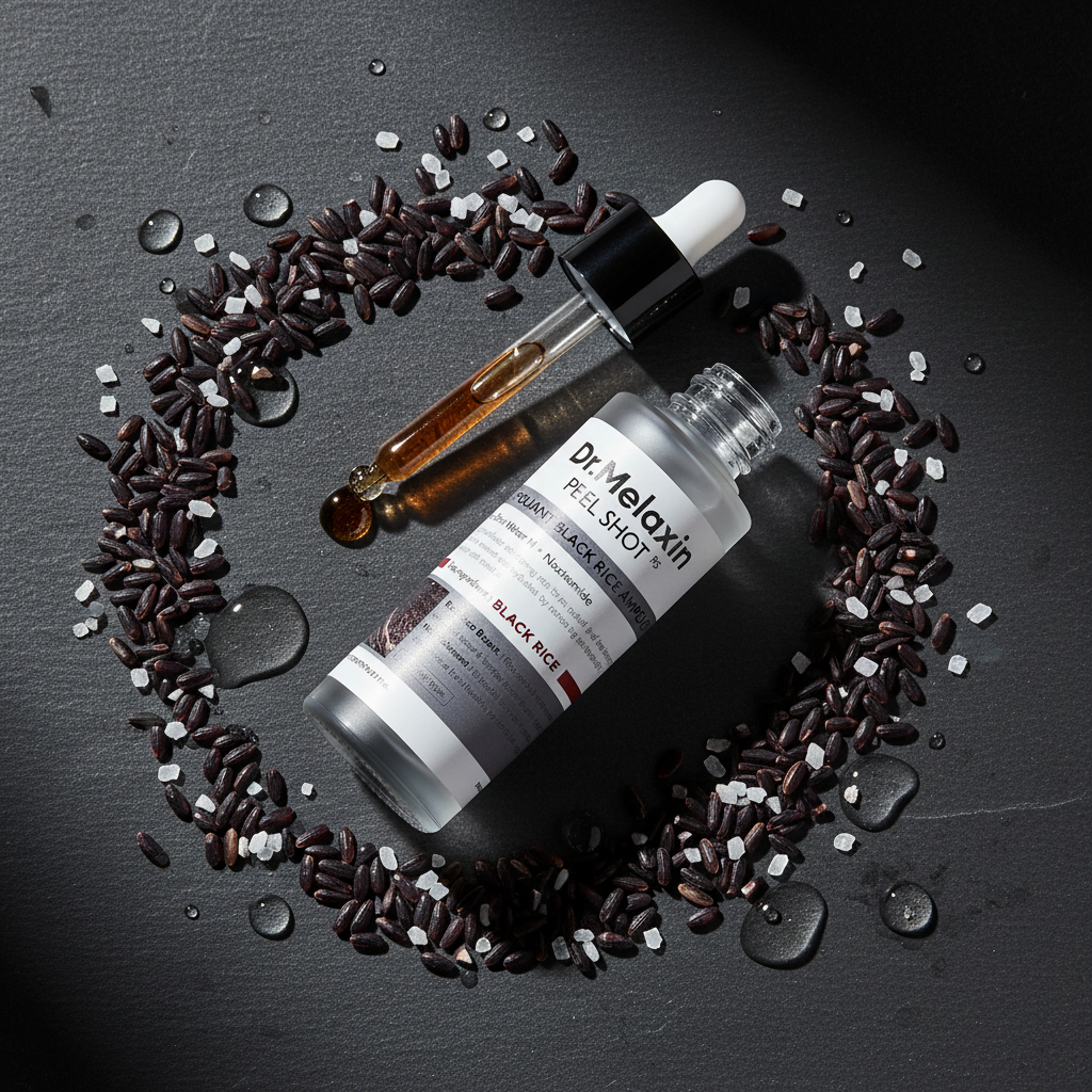 Dr.Melaxin Black Rice Flat Lay