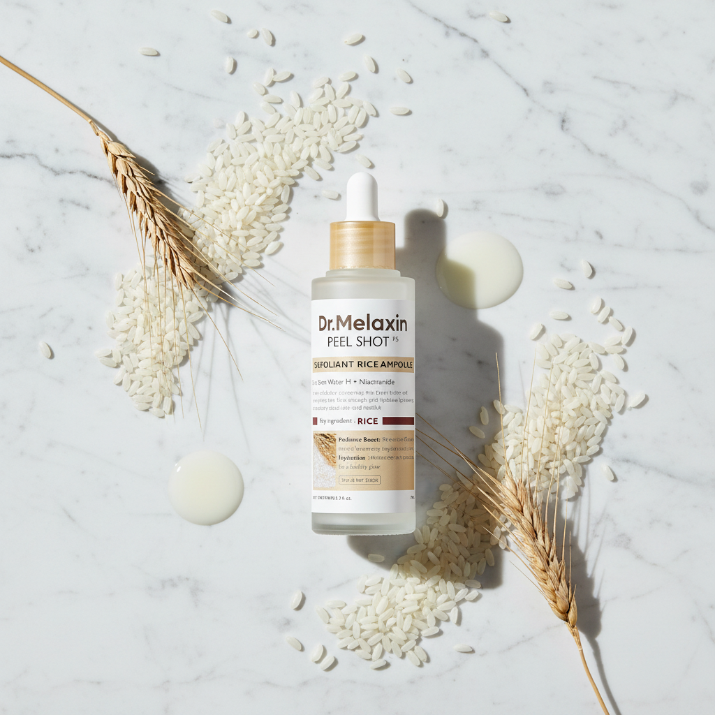 Dr.Melaxin Rice Ampoule Flat Lay