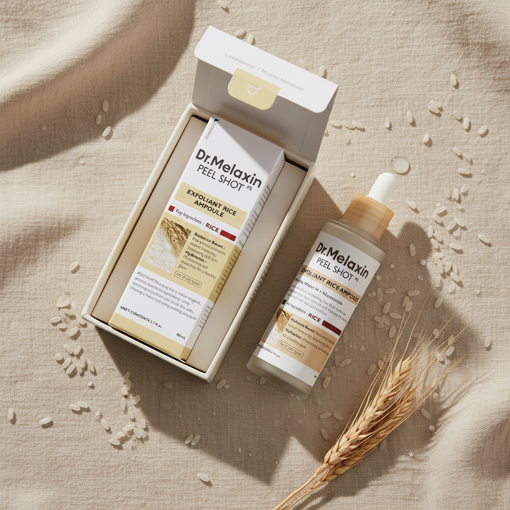 Dr.Melaxin Rice Packaging Flat Lay
