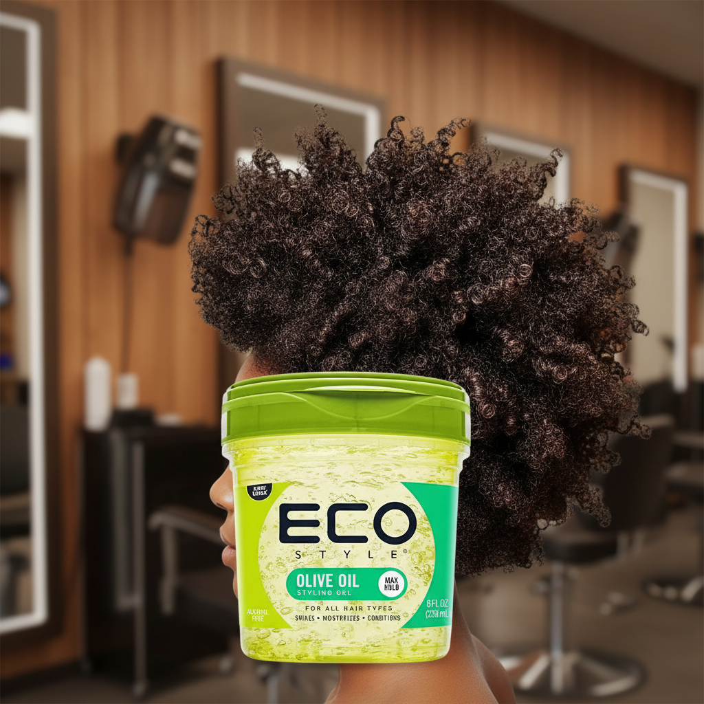 Eco Styler Gel Olive Oil 236ml – Gel Coiffant à l’Huile d’Olive 100% | Fixation Forte & Brillance – Maroc