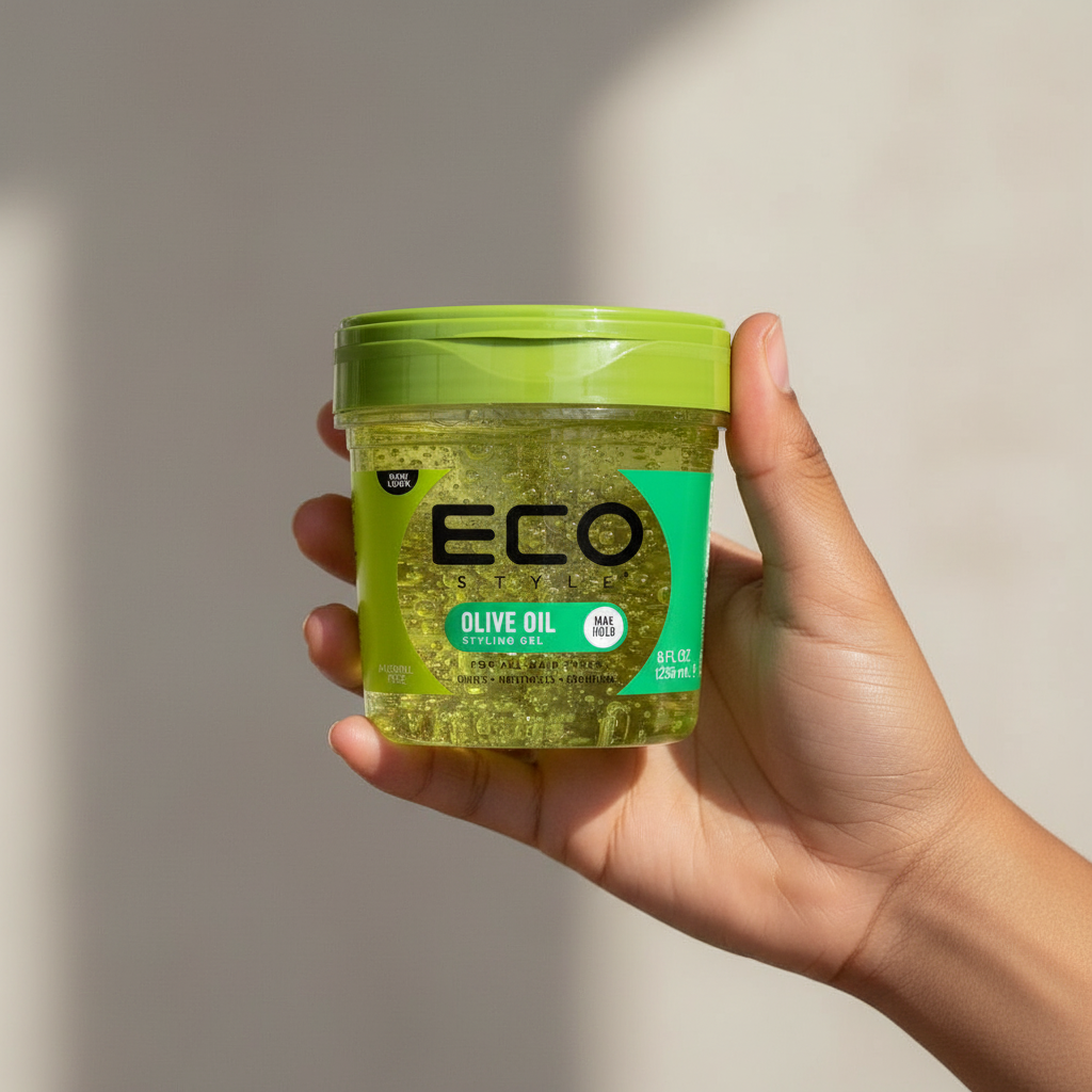 Eco Styler Gel Olive Oil 236ml – Gel Coiffant à l’Huile d’Olive 100% | Fixation Forte & Brillance – Maroc