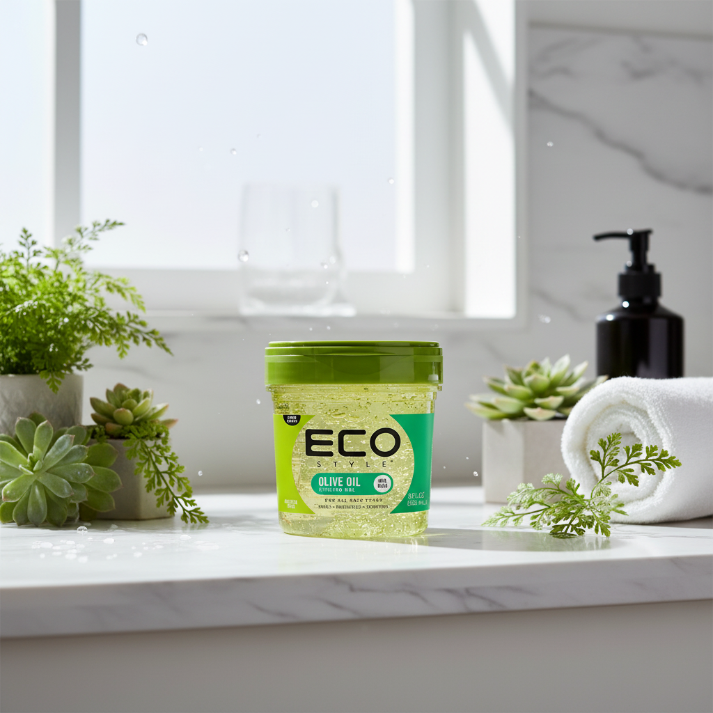 Eco Styler Gel Olive Oil 236ml – Gel Coiffant à l’Huile d’Olive 100% | Fixation Forte & Brillance – Maroc