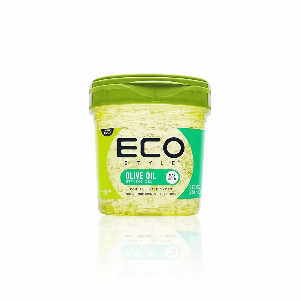 Eco Styler Gel Olive Oil 236ml – Gel Coiffant à l’Huile d’Olive 100% | Fixation Forte & Brillance – Maroc