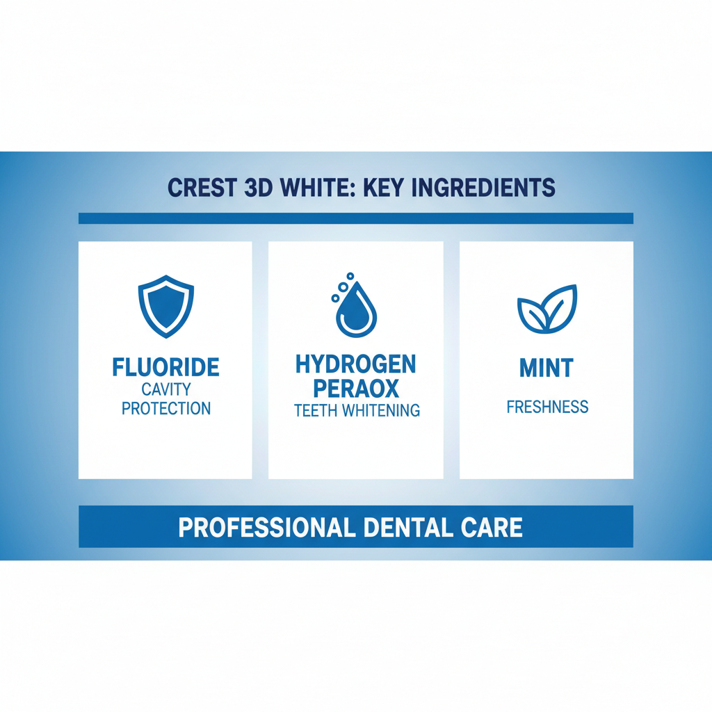 Crest 3D White Dentifrice Vivid Mint ULTRA 147g – Blanchiment Dents Rapide & Haleine Fraîche Longue Durée au Maroc