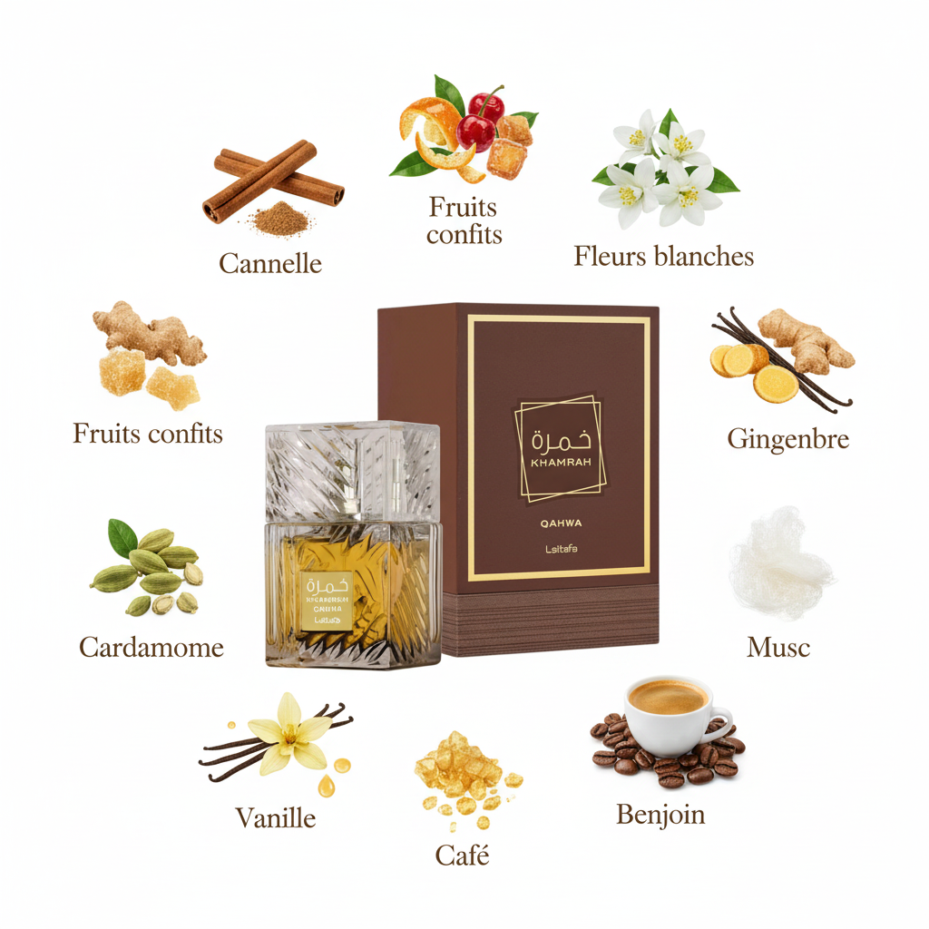 Khamrah Qahwa – Parfum Unisexe Lattafa | Maroc