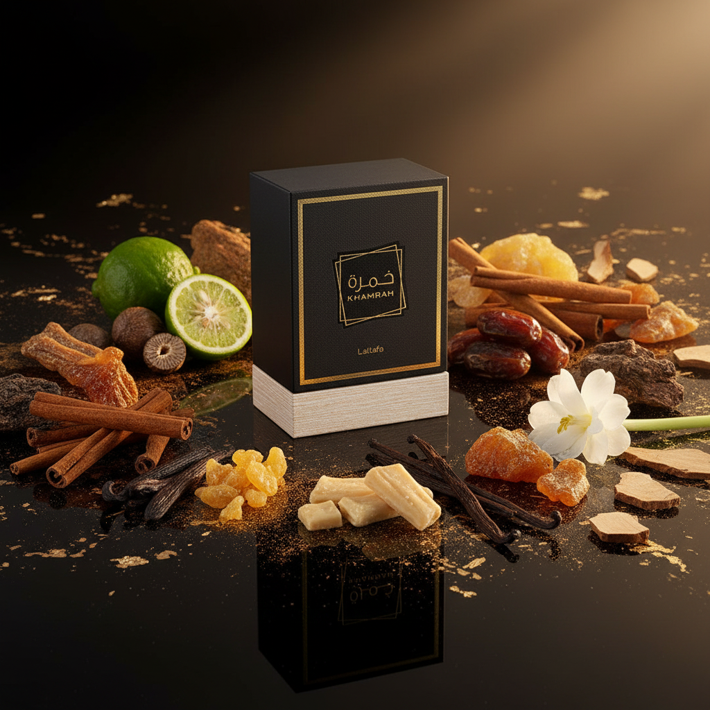 Khamrah Lattafa Parfum Unisex 100ml – Eau de Parfum Mixte | Notes Orientales & Modernes – Maroc