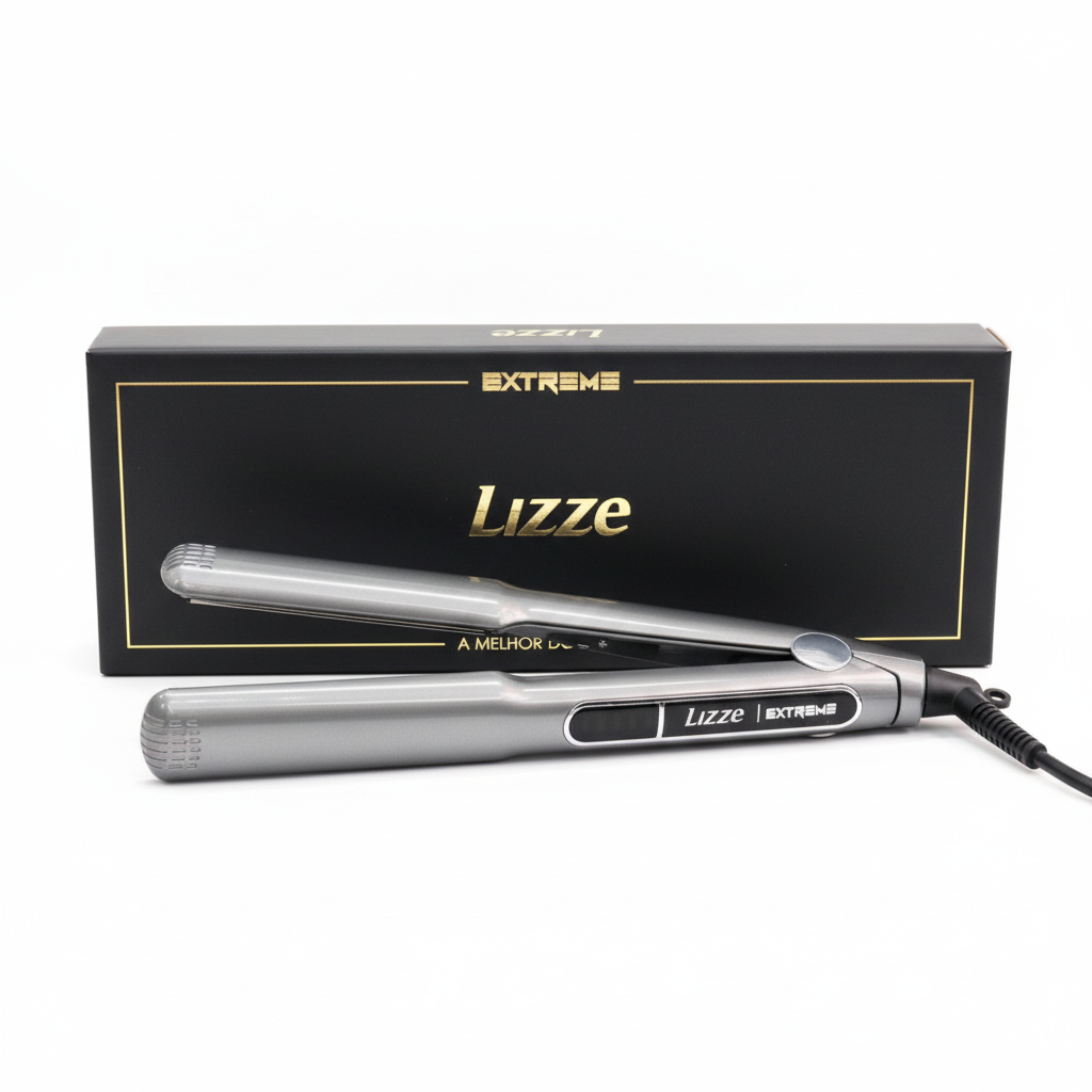 Lisseur LIZZE Extrême Titanium 250°C – Fer à Lisser Professionnel Plaques Titane | Lissage Brésilien – Maroc