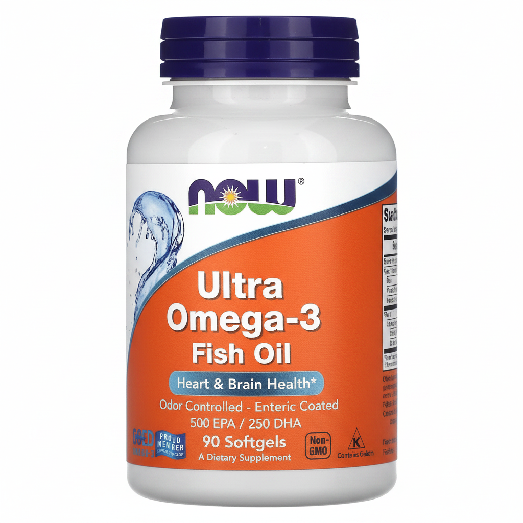 NOW Omega-3 Angle View