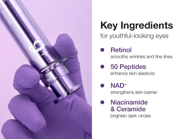 numbuzin - No.9 NAD+ Retinol Volumetox Eye Cream - Crème contour des yeux raffermissante