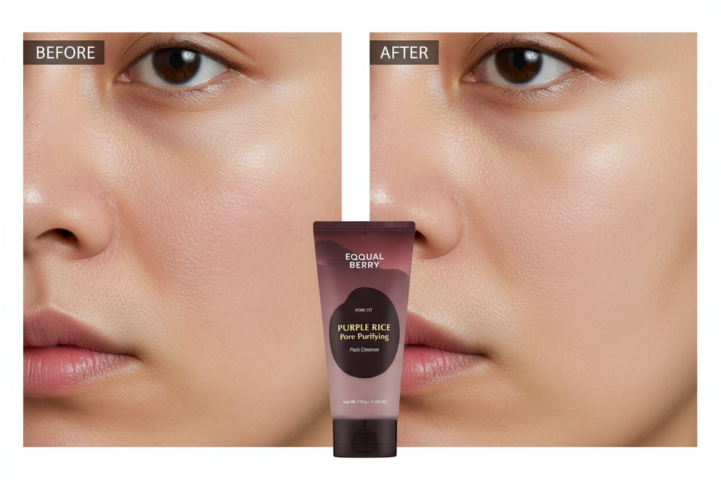Photo 1 - Avant/Après pores purifiés