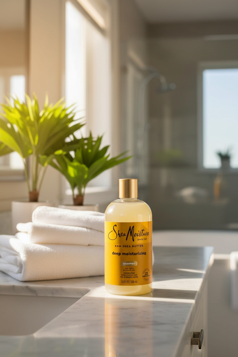 Raw Shea Butter Bathroom Lifestyle