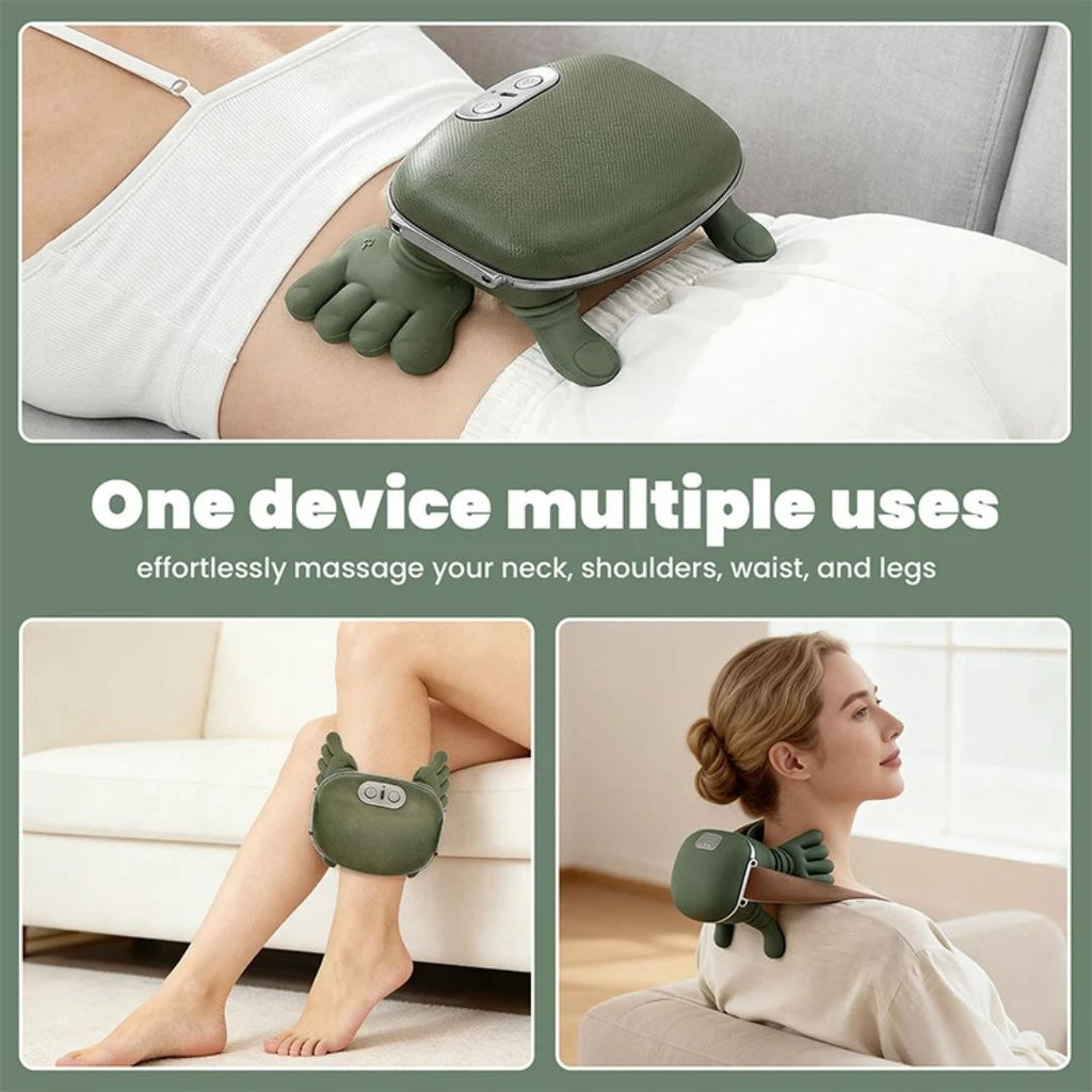 Appareil de massage électrique sans fil professionnel inspiré des mouvements de la main, portable et doté d'une fonction chauffante