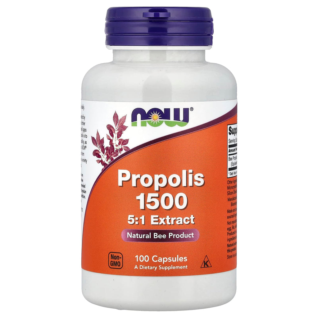 Propolis now 1500, 300 mg, 100 gélules