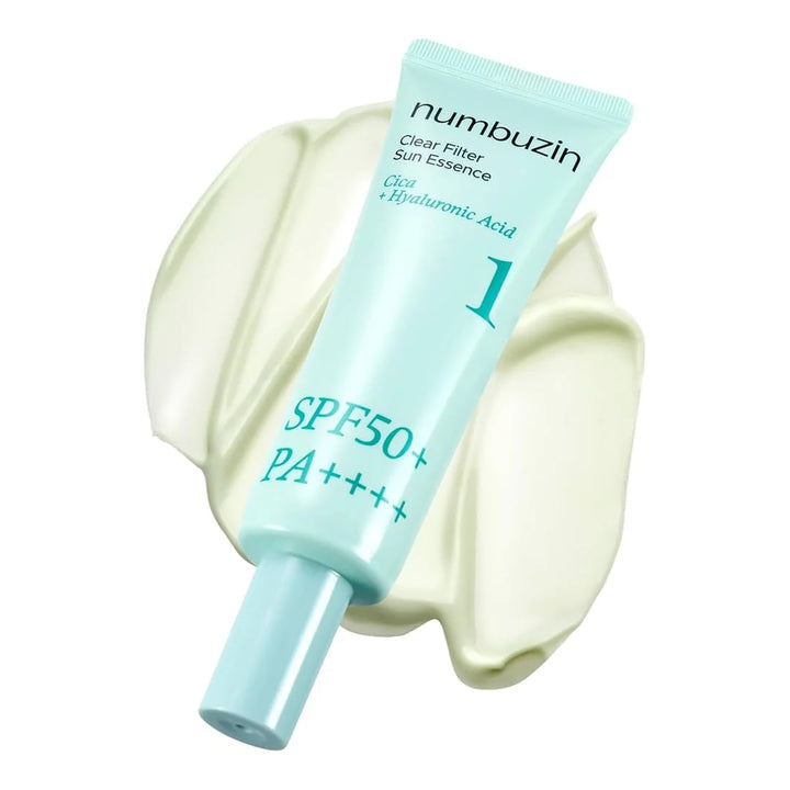 Numbuzin No.1 Clear Filter Sun Essence SPF 50+ PA++++ (50ml) – Écran Solaire Hydratant Effet Invisible