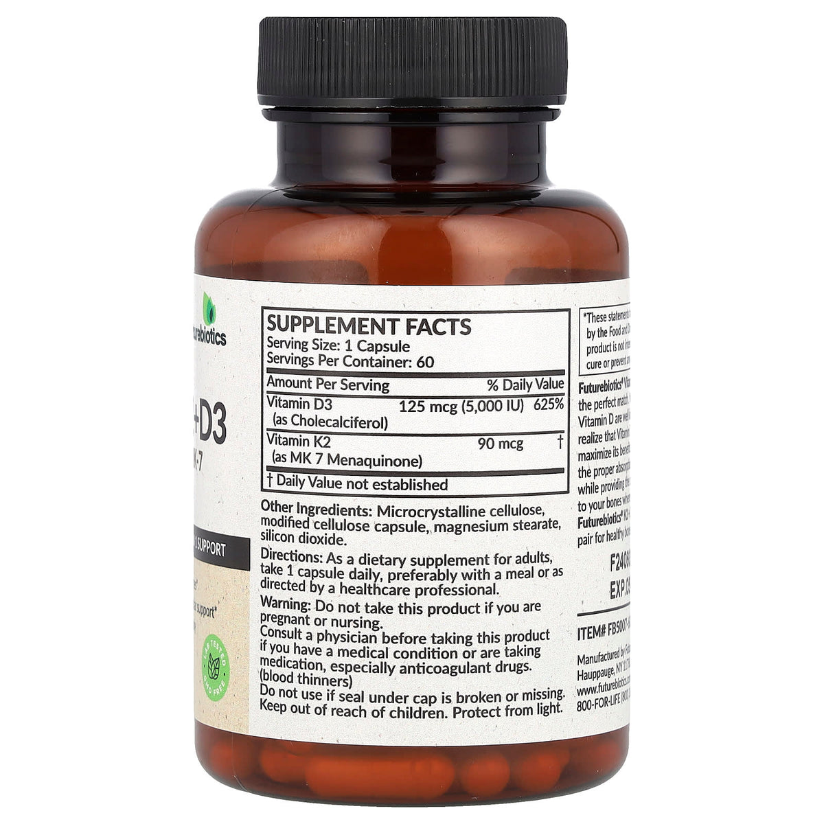 Vitamine K2 + D3, 60 capsules