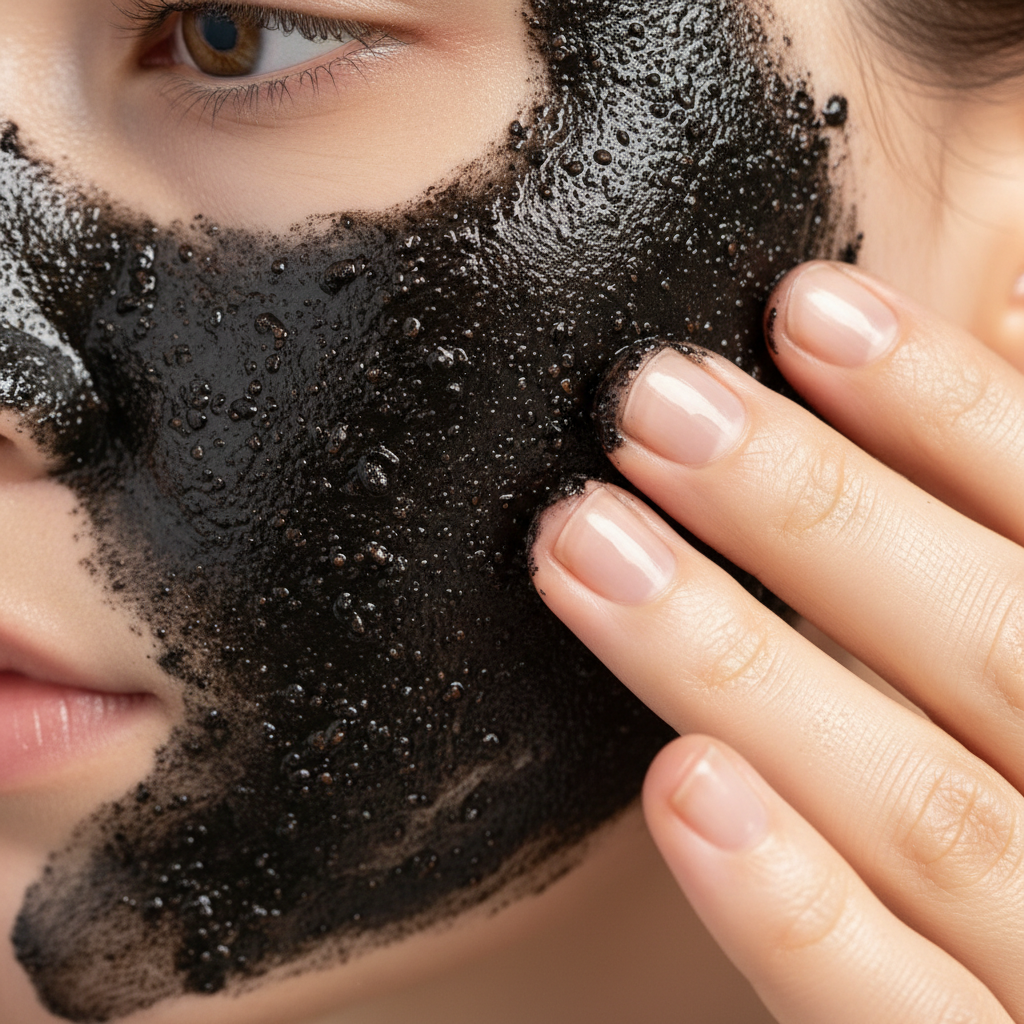 Texture du Gommage sur la Peau